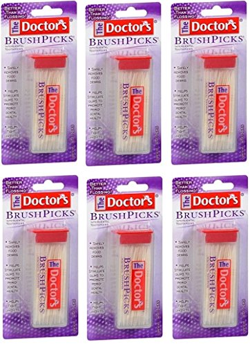 The Doctors Brush Picks to Remove Plaque and Food Particles - 120 ea (Pack of 6)
