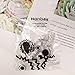 Honbay 20PCS Silver Rhinestone Hair Rings Dreadlocks Beads Braid Hair Cuffs Braiding Hair Jewelry (Triangle Hollow Out)