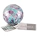 Handblown Wishing and Gratitude Globe (Aqua and Pink)