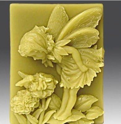 1 piece New Butterfly flower girl Lovely Fairy Floral Craft Art Silicone Soap Mold Craft Molds DIY