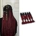 Braiding Hair Ombre Braiding Hair 24 Inch 5PCS/Lot Kanekalon High Temperature Jumbo Braids for Twist Crochet Braiding Hair(5PCS, Black/BUG)