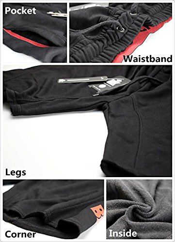image for BROKIG Men's Fitted Jogging Shorts, Casual Cotton GYM Fitness Bodybuil