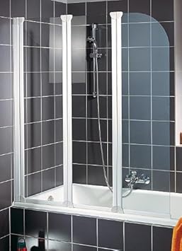 Schulte D1654 04 50 Komfort Duschabtrennung für Badewanne alpinweiß