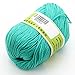 joylve Knitting Yarn Skein Baby Super Smooth Worsted Soft Natural Silk Wool Fiber Bright Green
