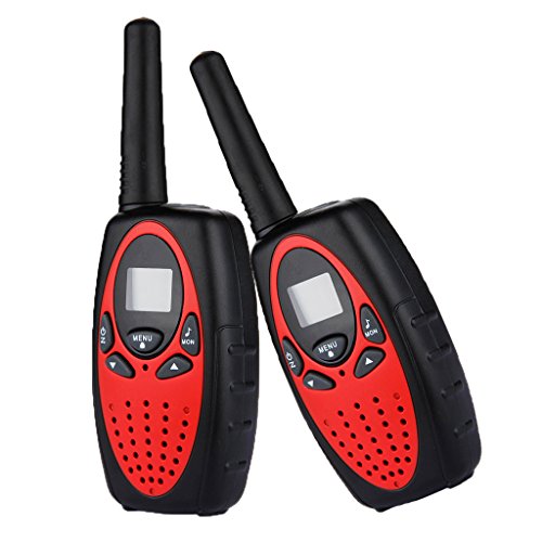 Floureon 2 Packs 22 Channel 2 Way Radios Kids Walkie Talkies Portable Toy Radio Transceiver (Red) Floureon 2 Packs 22 Channel 2 Way Radios Kids Walkie Talkies Portable Toy Radio Transceiver (Red)