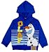 Frozen Little Boys' Olaf Fleece Zip Hoodie Blue