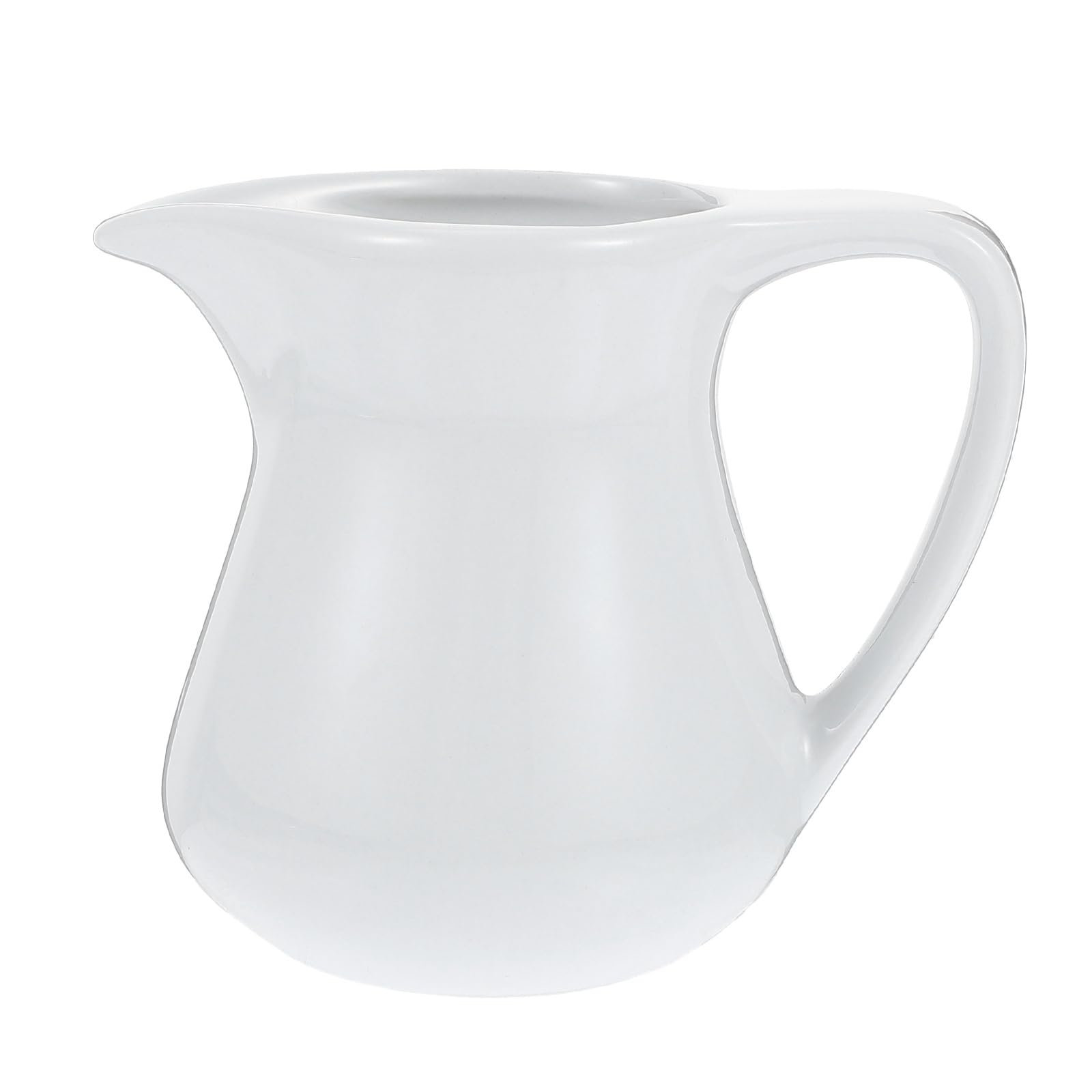 DOITOOL Ceramic Coffee Frothing Cup 8Oz Milk Jug with Handle for Latte Espresso Drinks Home Cafe Use Easy Clean Sauce Boat