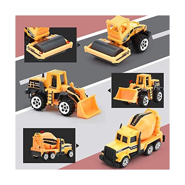 DIYARTS-Construction-Toys-Sets-Children-Metal-Play-Vehicles-Tractor-Dump-Truck-Excavator-Tow-Diecast-Car-Toy-for-Age-3-Years-and-Up-Boys-and-Girls-C DIYARTS Construction Toys Sets Children Metal Play Vehicles Tractor Dump Truck Excavator Tow Diecast Car Toy for Age 3 Years and Up Boys and Girls (C)