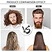 Beard Straightener, Hair Straightener Brush Multifunctional Beard Straightening Comb, Quick Styling Electric Hot Comb with LED Display and Temperature Control Settings