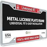 Desert Cactus Liverpool FC Car Accessories Football Soccer Metal License Plate Frame and Tag Holder for Front or Rear of Vehicle (Frame - Design 5)