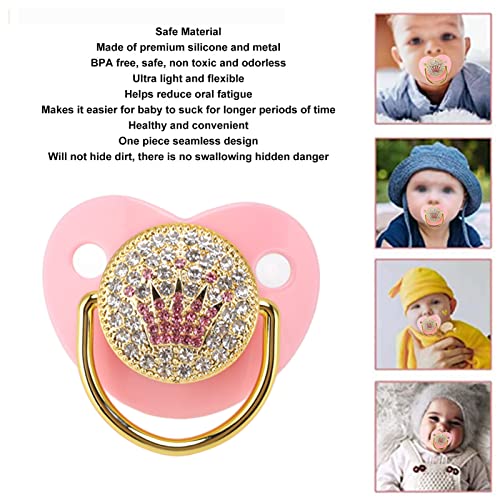 Baby Pacifier Symmetrical One Piece Design Nipple Shape Helps Promote