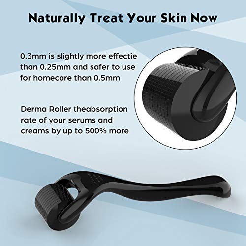 Beard Growth Kit, Beard Care Kit for Men Includes Derma Roller Beard