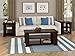 Ameriwood Hollow Core Contemporary Coffee Table, Medium, Black Forest