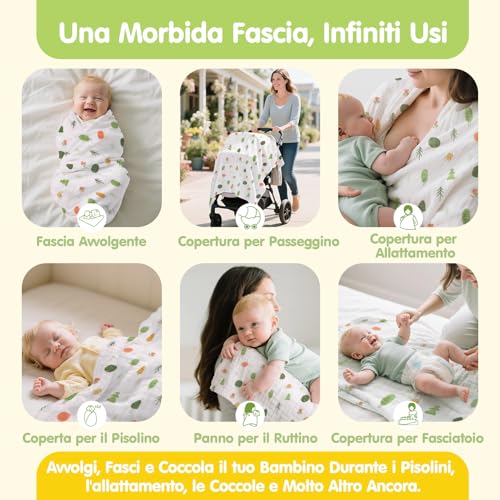 hahaland Regalo Nascita Bimba Bimbo - 9 in 1 Set Neonato Regalo Nascita con Libri Stoffa & Polso e Calzini Sonaglio Sensoriali & Mussole Neonato - kit Neonato per Baby Shower Unisex