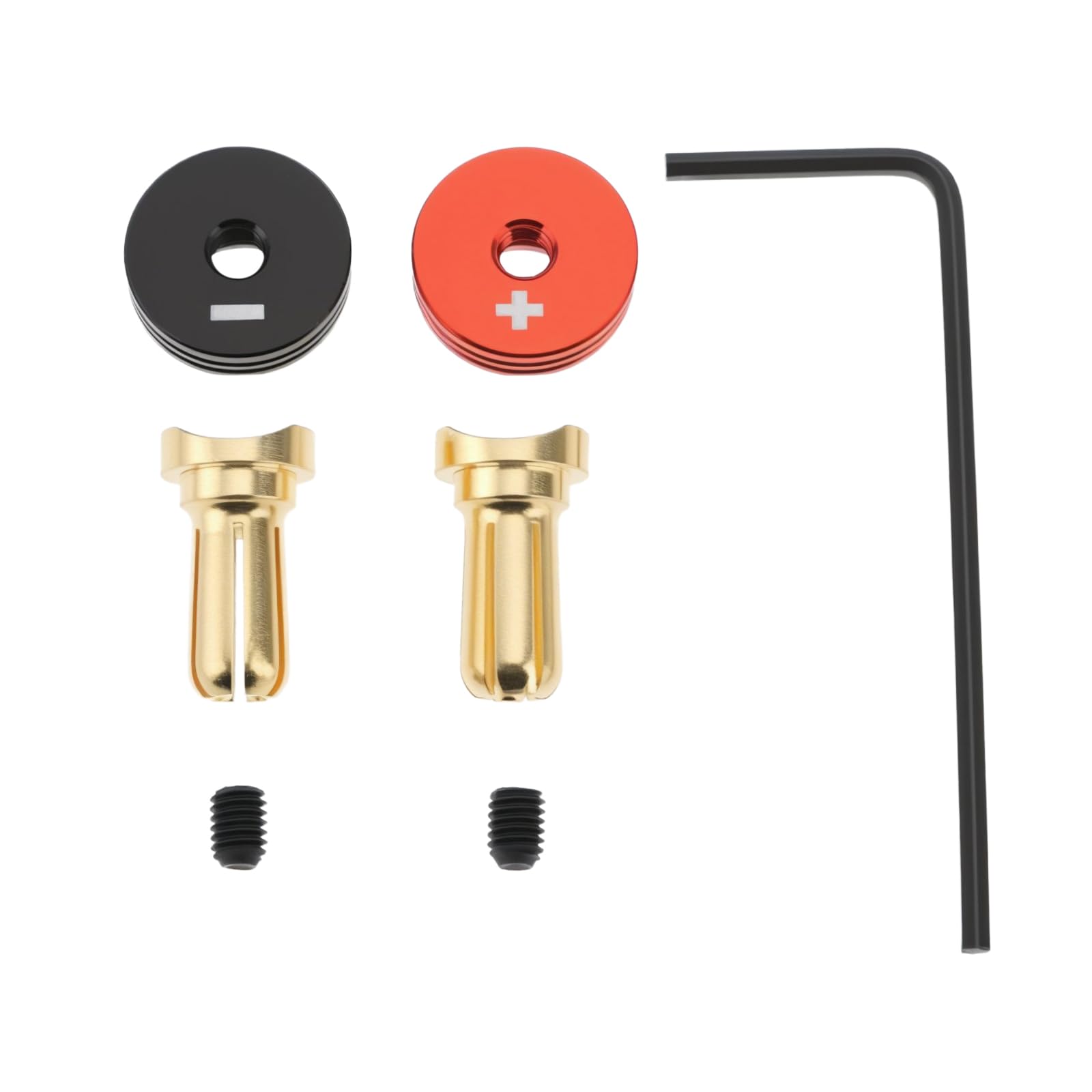 VGOL 2Pcs 5mm Bullet Plug Connectors for RC Model Crawler Cars Off-road Truck Lectric Screwdriver Upgrade Parts