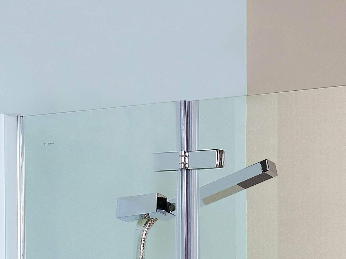 VeeBath SSF031 Fenwick 5mm Bifold Toughened Safety Glass Bath Screen Folding Shower Panel Chrome - 1400x750mm - Image 5