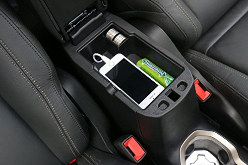FMtoppeak Black Car Armrest Storage Box for Jeep Renegade 2015Up 1pcs - Thumbnail 4