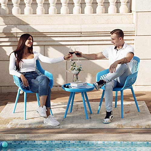 Kamots-Beauty-3-Piece-Outdoor-Furniture-Set-Chairs-Modern-Patio-Furniture-Sets-Plastic-Blue-Chairs-and-Table-Set-Balcony-Furniture-Indoor-Outdoor-Seating-Chairs-Conversation-Set-Bistro-Set-for-Garden