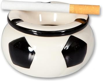 Bambelaa Kleiner Bar Aschenbecher Draussen Fussball Tischaschenbecher Ascher Wind Sturmaschenbecher Ascher Fur Aussenbereich Fensterbrett 1 Stuck Amazon De Kuche Haushalt