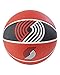 Spalding NBA Portland Trail Blazers NBA Courtside Team Outdoor Rubber Basketballteam Logo, Red, 29.5