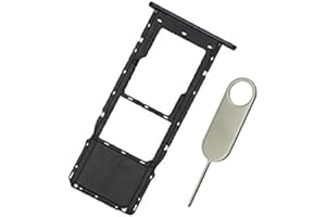 PHONSUN Single Sim Tray SD Card Slot Holder Replacement for LG K51 LMK500 K500MM K500QM K500UM (Black)