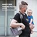 Raydem Diaper Bag Backpack, Multifunctional Baby Travel Carry on Backpack with Changing Pad, USB Charging Port Nappy Bag with Stroller Hooks for Mom Dad