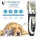 Professional Pet Grooming Kit Rechargeable Pet Shaver Cordless Silent Dog Hair Trimmer with 6 Comb Attachments for Dogs Cats and Pets