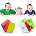 Little Valentine Cyclone Boys Speed Cube Set [2 Pack] 2x2 (50mm) 3x3 (56mm) Speed Cube Stickerless Magic Cube Puzzles Toys