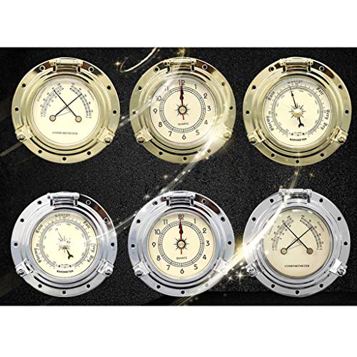 Homyl Marine RV Boat Barometer Air Pressure Gauge Silver