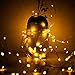 Solar String Light,33feet 100 LED Copper Wire Lights, Starry String Lights, Indoor/Outdoor Waterproof Solar Decoration Lights for Gardens, Home, Dancing, Party Decorative Ornaments (Warm White)