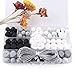 Silicone Beads Babies Organic Teething Toys BPA Free Silicone Beads for Baby Bulk DIY Teething Jewelry Kit Sensory Kids Jewelry Necklace Chewable Beads Baby Shower Gifts