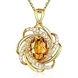 "Wish" 925 Sterling Silver Pendant Necklace For Women - 17.7+2.56 Inch Choker, Hypoallergenic Gift