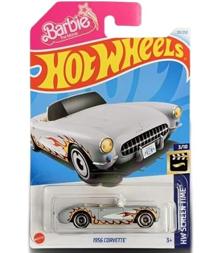 Amazon.com: Hot Wheels Barbie The Movie Corvette 4-Pack : Toys & Games