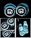 Bearfire Car Logo LED Cup Pad led cup coaster USB Charging Mat Luminescent Cup Pad LED Mat Interior Atmosphere Lamp Decoration Light (Honda)
