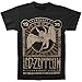 Led Zeppelin '75 Madison Square Garden Adult T-Shirt - Black (XX-Large)