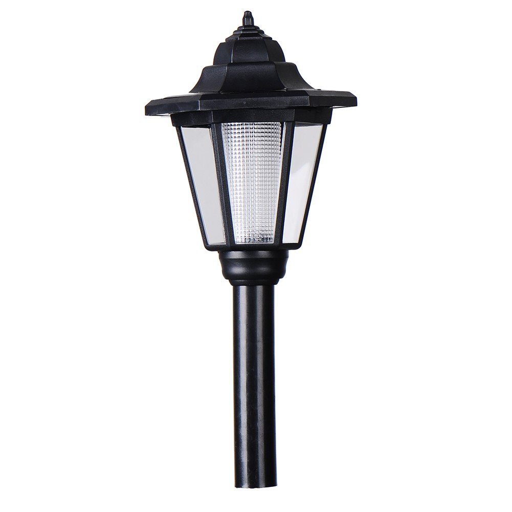 Garden Lamp Outdoor Solar Lamppost Outdoor Garden Solar Powered Black Lantern Lawn & Patio Light