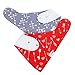 Sale! 4-Pack Bandana Bibs for Babies (Drool Bibs) with Teether Holder, Unisex Gift Set for Drooling and Teething, 100% Organic Cotton, Soft and Absorbent, Hypoallergenic - for Boys and Girls