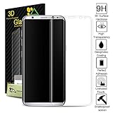 Galaxy S8 Screen Protector,Akpati 3D Curved Edge Galaxy S8 Tempered Glass Ultra Clear Anti-Bubble [Case Friendly][Anti-Scratch] for Samsung Galaxy S8 5.8
