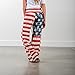 Women Pants Neartime Print Loose Casual Pants American Flag Drawstring Wide Leggings