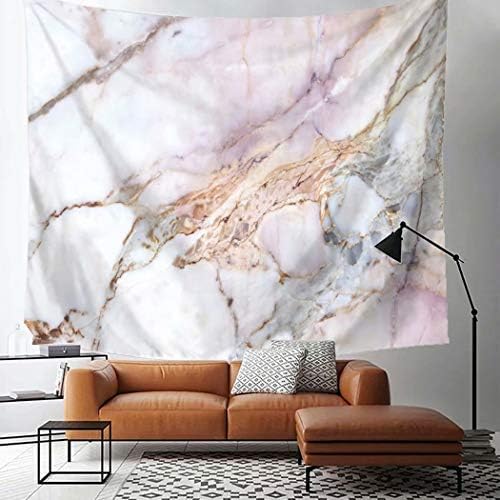 TSDA Marble Tapestry Wall Hanging Gray and Pink Unique Marble Pattern Design Tapestry Decor for Living Room Bedroom Dorm