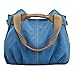 z-joyee Women's Ladies Casual Vintage Hobo Canvas Daily Purse Top Handle Shoulder Tote Shopper Handbag Satchel Bag