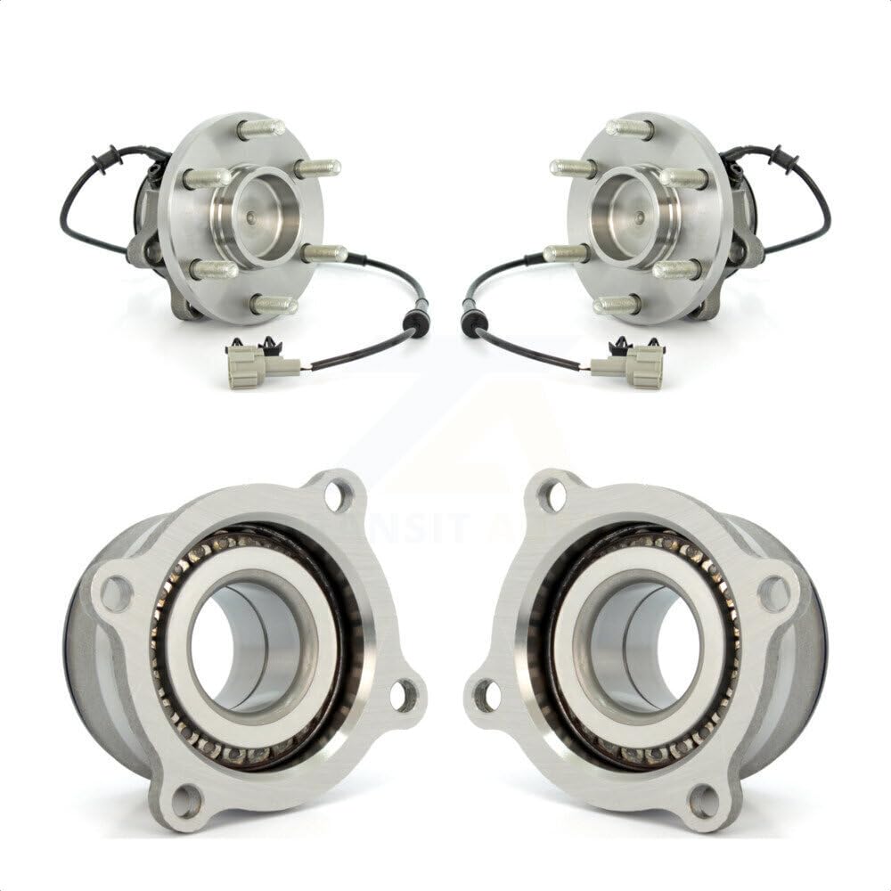 Front Rear Wheel Bearing & Hub Assembly Kit For