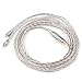 KZ ZS3 ZS5 ZS6 0.75mm Silver Plate Cable 2 pin Upgrade Replacement Earbuds Exchange Cable for KZ Earphones (ZS5 Silver Cable)
