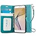 Galaxy J7 Prime SM-G610F Case, J&D [Wallet Stand] [Slim Fit] Heavy Duty Protective Shock Resistant Flip Cover Wallet Case for Samsung Galaxy J7 Prime SM-G610F - Aqua