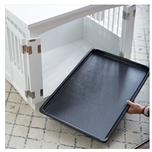 Hot Sale! Indoor Dog Crate End Table Cage Pet House Wooden Kennel Nightstand 2 Door Latch - Thumbnail 7