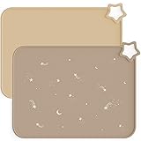 Moonkie Silicone Placemats for Baby & Kid, Stain