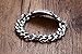 MEALGUET Chunky Stainless Steel Masonic Freemason Symbol Polished Chain Link Bracelets for Men, 8.2