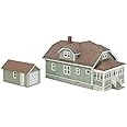 Walthers Cornerstone HO Scale Model Kit - Updated American Bungalow with Single-Car Garage