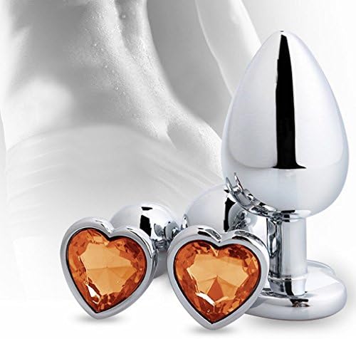 IUQY21 Stainless Steel Diamonds an-al butt pl-ug Massager Toys for Beginner Advanced Use - Yellow