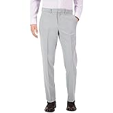 Perry Ellis Mens Modern fit Dress Pants 36/29 Light Grey Solid Stretch
